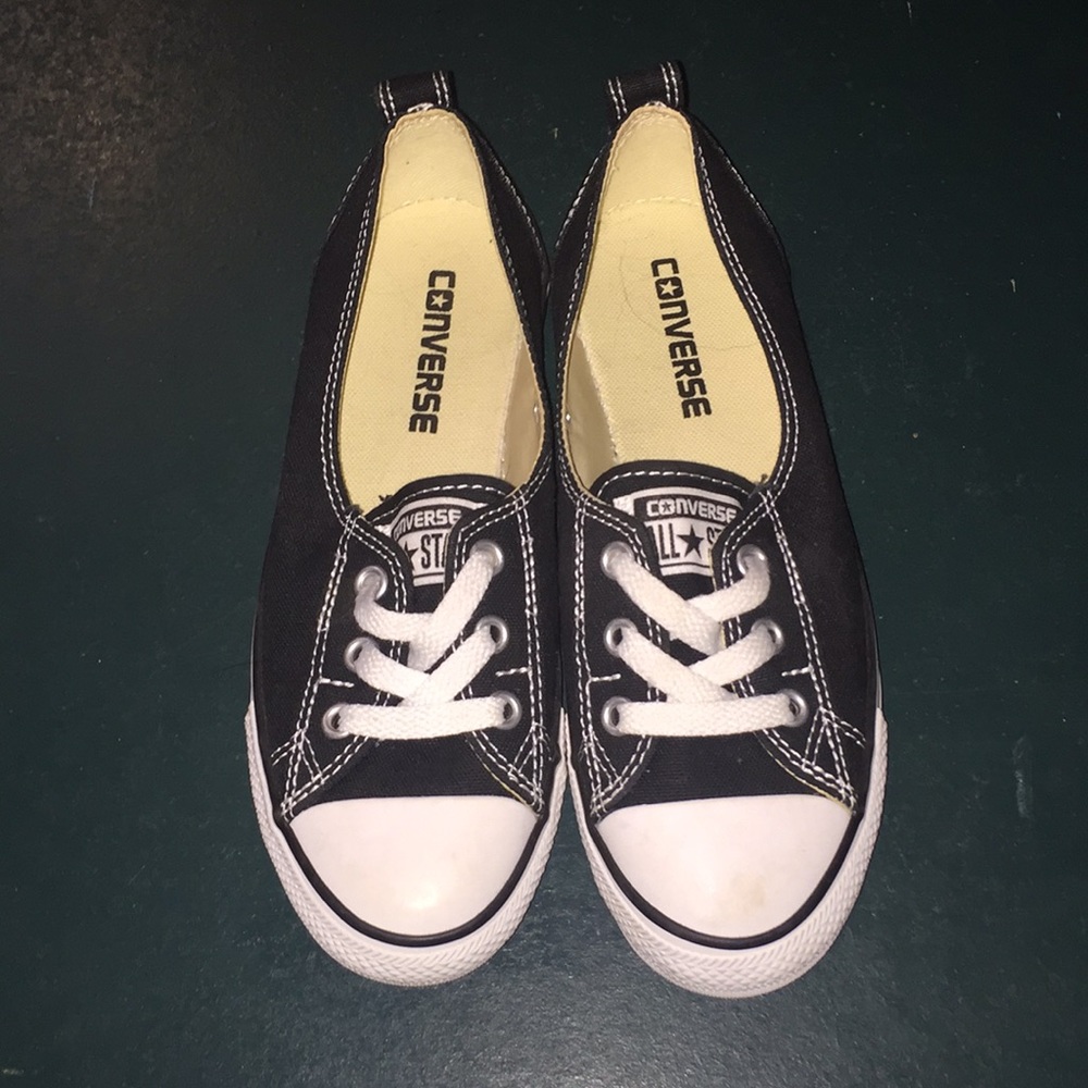 Black and white Converse